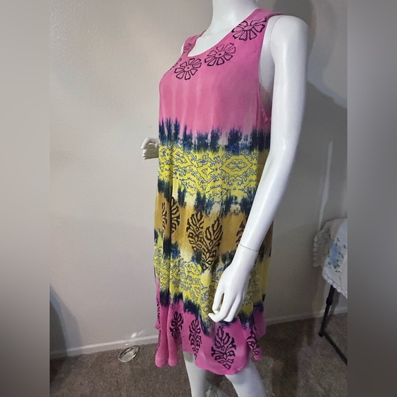 Women’s Sleeveless Tie Dyed Sundress, One Size - Picture 6 of 8